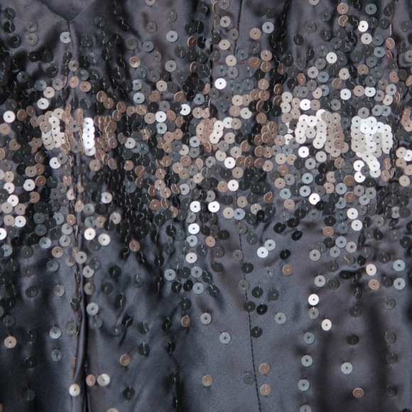 Grey Silk & Sequin Cocktail Dress - How & Wen - Picture 2 of 2
